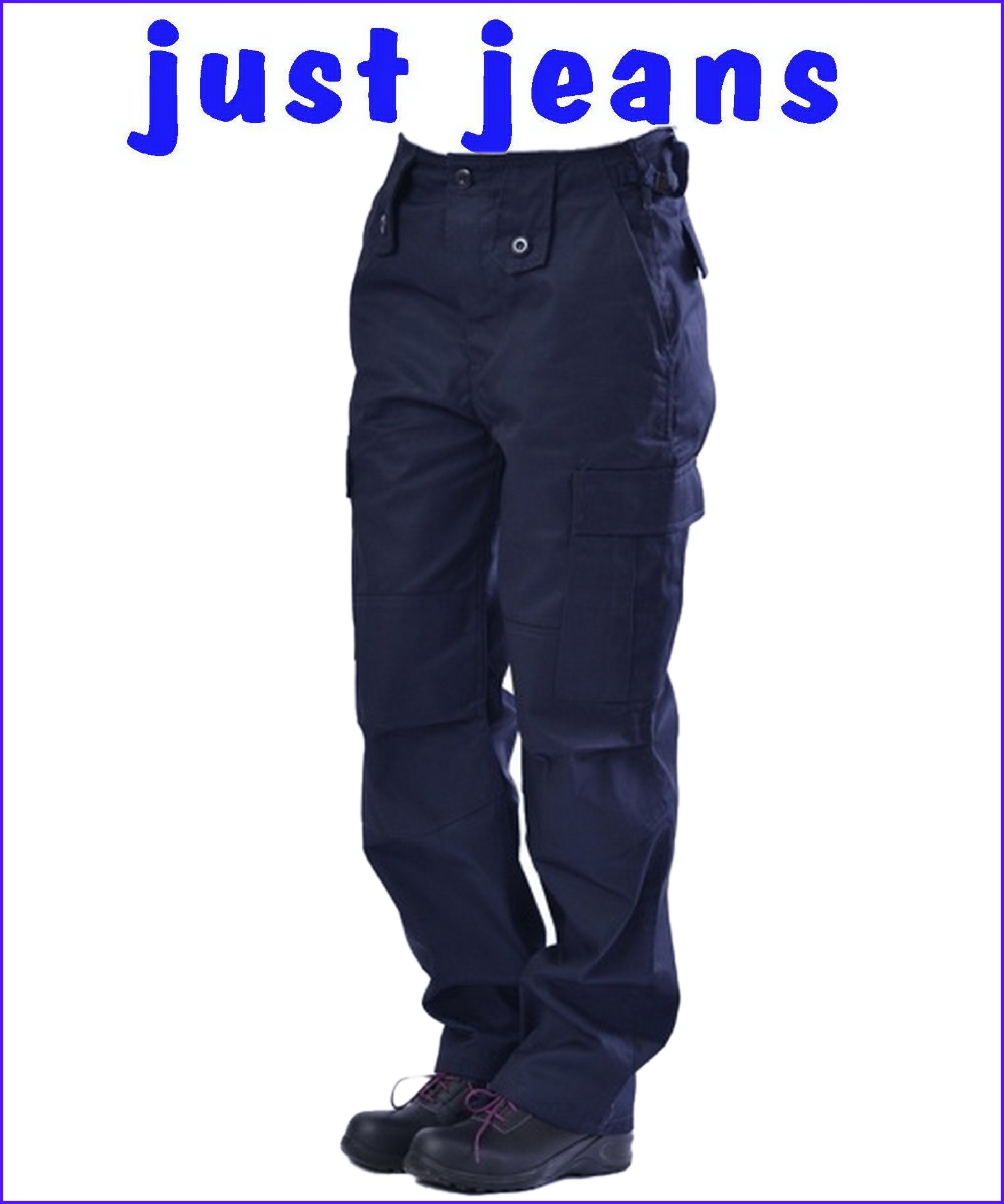 παντελονι ανδρικο καπαρτινα εργασιας μπλε στρατιωτικο τύπoυ ΜiIitary army με πλαινες τσεπες ενισχυση στα γονατα διπλο καβαλο κλεισιμο με φερμουαρ και κουμπι 29