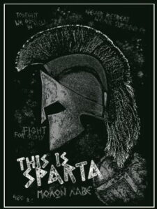 FYCICAL 478 T-SHIRT WITH SPARTA MOLON LAVE ΜΟΛΩΝ ΛΑΒΕ ΣΠΑΡΤΑ THEME BLACK GOLOR 100% COTTON SIZE S M L XL XXL PRICE 12.00 EURO