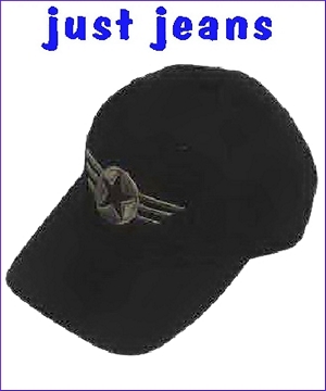 τζοκευ καπελο μαυρο με κεντημα αστερι βαμβακερο cotton jokey