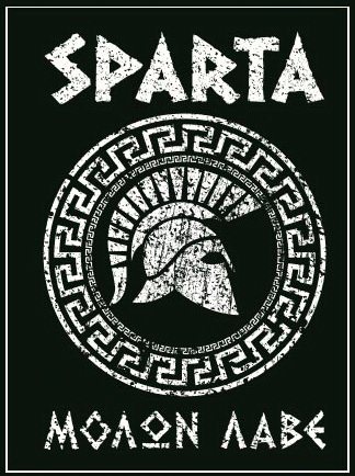 T-SHIRT WITH SPARTA MOLON LAVE ΜΟΛΩΝ ΛΑΒΕ ΣΠΑΡΤΑ THEME BLACK GOLOR 100% COTTON SIZE S M L XL XXL PRICE 12.00 EURO