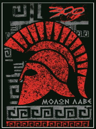 T-SHIRT WITH SPARTA THEME BLACK GOLOR 100% COTTON SIZE S M L XL XXL PRICE 12.00 EURO