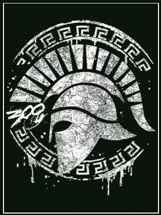 T-SHIRT WITH SPARTA THEME BLACK GOLOR 100% COTTON SIZE S M L XL XXL PRICE 12.00 EURO